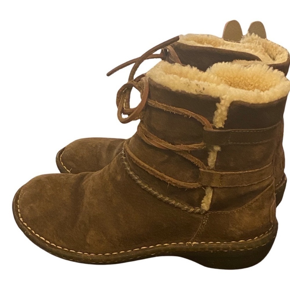 UGG Boots women’s 7 Suede leather faux fur lining.